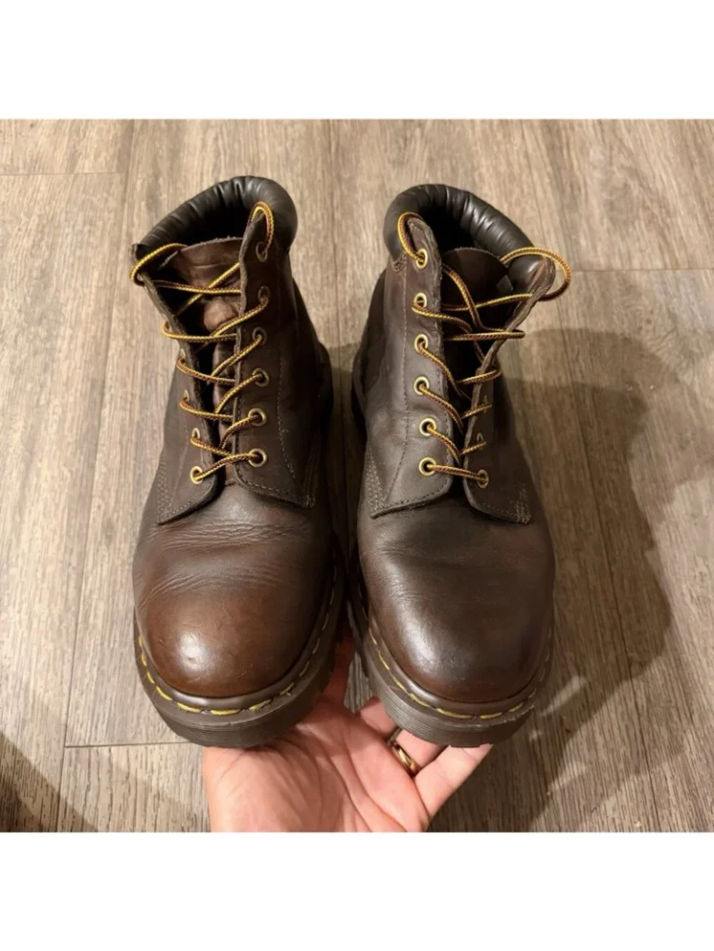 Dr. Martens 939 Ben Crazy Horse Brown Leather Combat Men’s Boots UK 10 US 11 Vtg